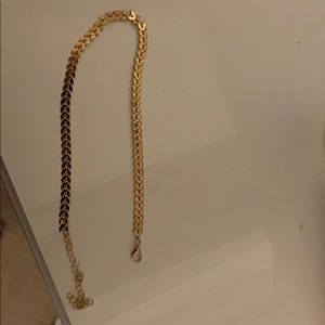 Gold leaf choker